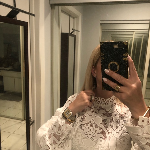 VIP: Italian Handmade lace blouse, Stunning white one of a kind. - Picture 11 of 15